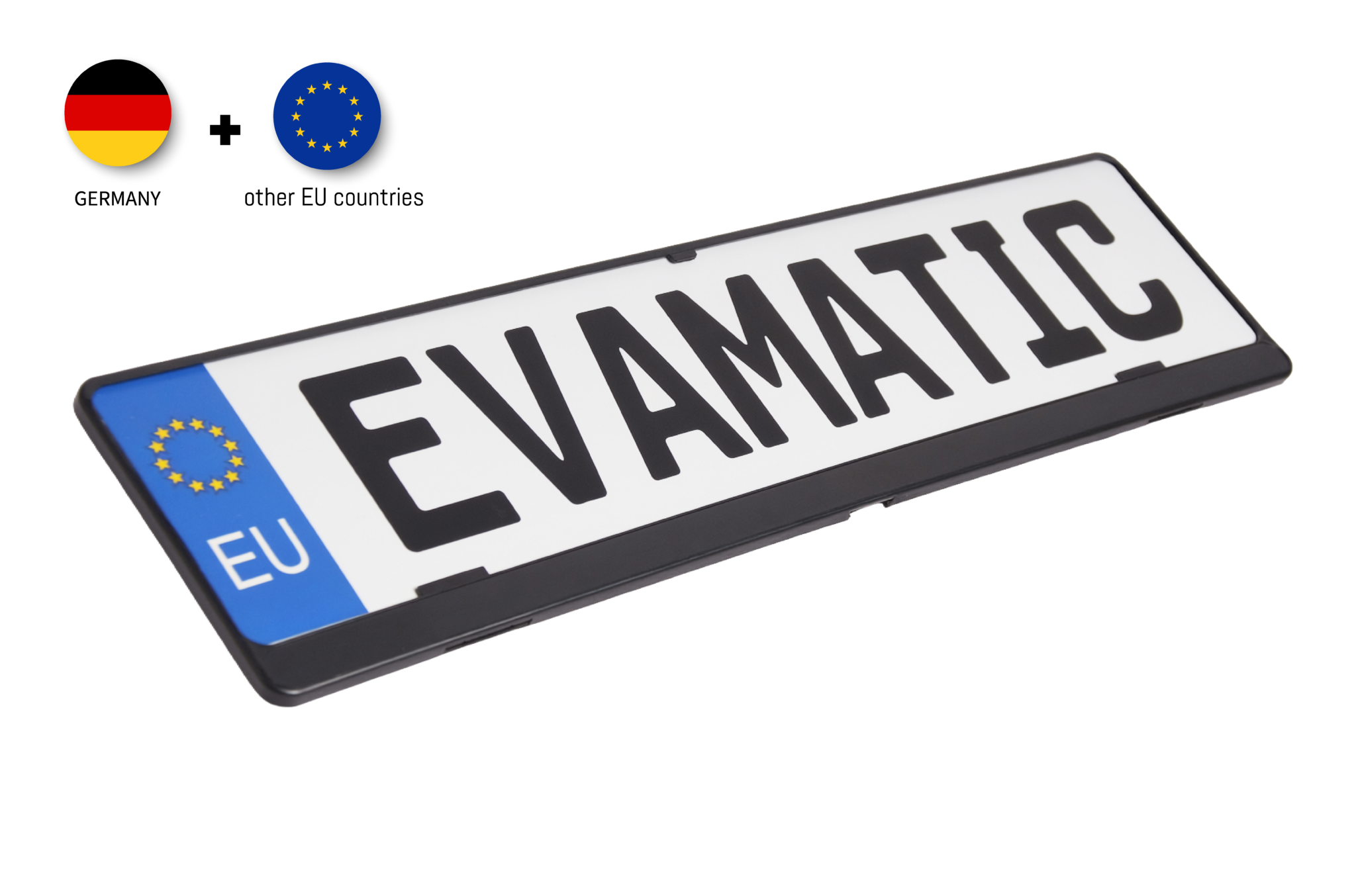 printed number plate holder Germany