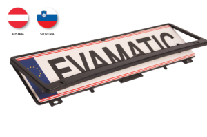 Auto Kennzeichenhalter 10 Kennzeichenhalter PKW Österreich und Slowenien 520x120 mm (524) - Klapprahmen